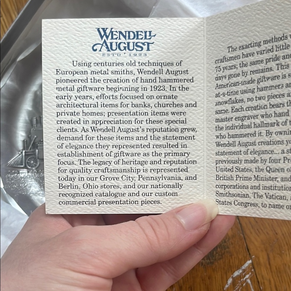 Wendell August Silver Train Aluminum on Pewter Giftware - Picture 6 of 8